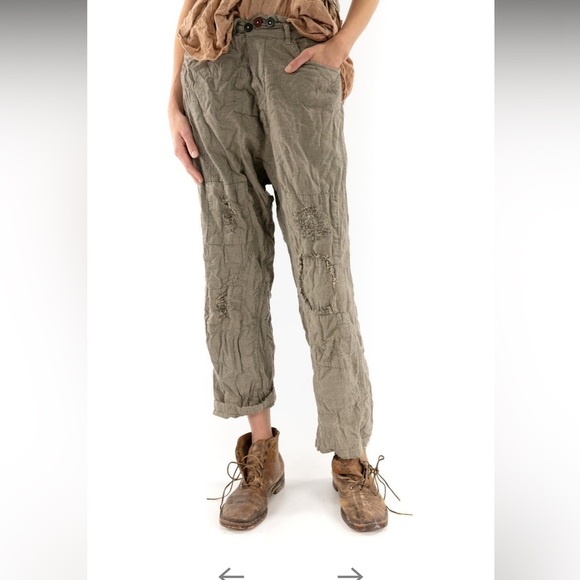 Magnolia Pearl miner Cargo Patchwork Distressed pants NWOT - Picture 6 of 15